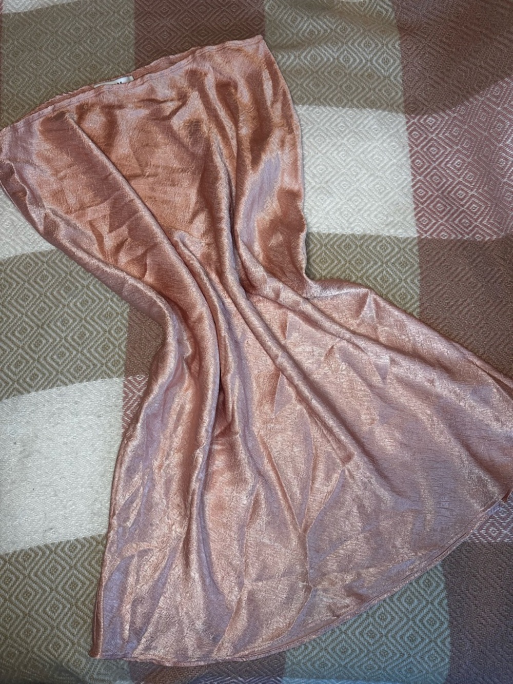 Satin Slip Skirt- Rose Pink